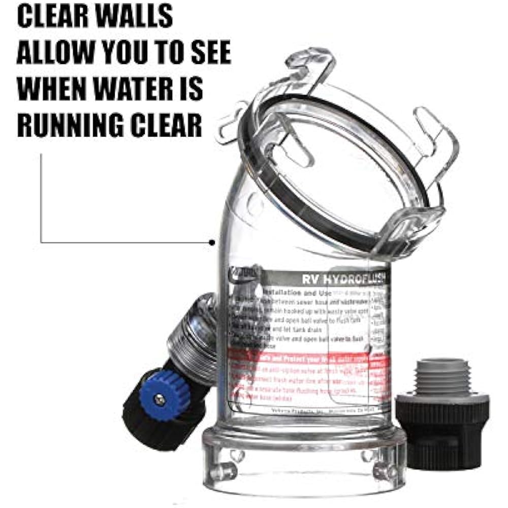 45 Degree Hydroflush Attachment With Removable AntiSiphon Valve For RV, Camper, eBay