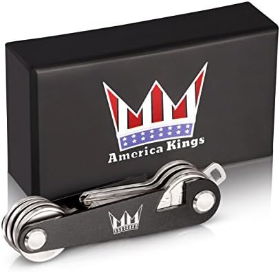 Compact Key Holder, Holds Keys Like a Pocket Knife, Also Works as a Bottle Opener, Up To 12 Keys Aluminum Compact Key Organizer, Includes Bonus Expansion Pack