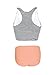 GEEK LIGHTING Bikini Set High Neck Swimsuits Women Full Coverage Stripe Bathing Suits 2 Piece Teen Swimwear,L A-Orange