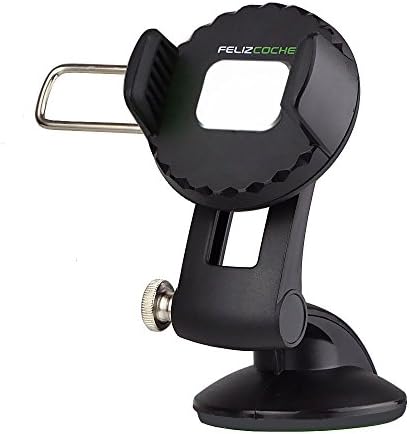 Felizcoche Car Mount Cell Phone GPS Holder Universal for Dashboard Windshield Table Mount Holder for iPhone 4/5/6s/6p/7/7P/8/X and similar cell phone for Samsung Google Huawei e