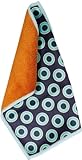 Toddy Gear Zero Interest 5 x 7 Inch Premium Microfiber Smart Cloth, for iPad and Touch Screen Cleaning - Retail Packaging - Blue/Green 15X7B1309