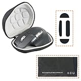 Khanka Hard Travel Case + Mouse Feet Pads Replacement for Logitech MX Master 3 Advanced Wireless Mouse