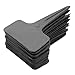 KINGLAKE 100 Pcs Waterproof Thick Plastic Black Plant Tags T Type Nursery Garden Labels