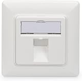 DIGITUS Keystone Patch Panel 1 Port Angled Empty Box White RAL9003 DN-93811 view 2