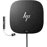 HP USB-C Dock G5, 5YH27AV#ABA, Docking Station with 100W Power Delivery &amp; Bundle with DKZ Hub (USB-C, DisplayPort, HDMI, Ethernet, Audio, USB-A) (Renewed)