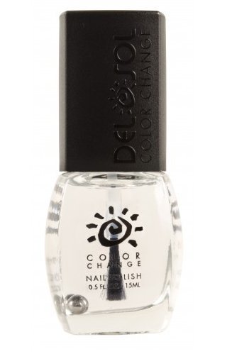 Del Sol Color Changing Nail Polish, Quick Dry Lacquer that Changes Hue in the Sun! 0.5 ounce (15ML) Full Size Bottle (Top Coat)