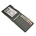 Mens Slim Front Pocket Wallet ID Window Card Case with RFID Blocking - Green