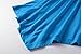 LARACE Women Plus Size 3/4 Sleeve Tunic Tops Loose Basic Shirt (3X, Deepskyblue)
