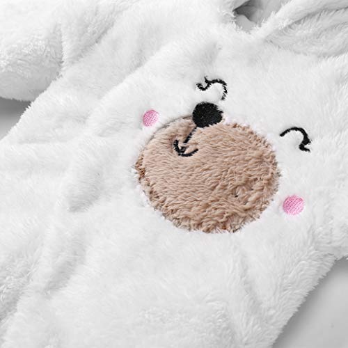 Baby Hooded Romper Winter Jumpsuit Flanel Outfits Jongens Meisjes Pyjama Peuter Onesie Footies Uitloper - Image 5