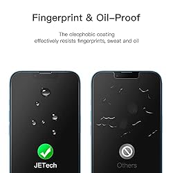 JETech Full Coverage Screen Protector for iPhone 13