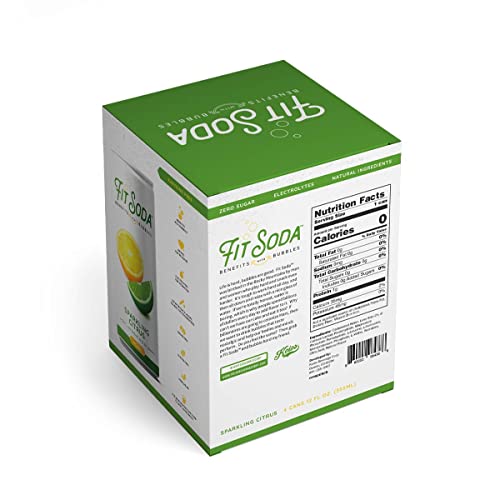 FIT SODA ORIGINAL Sparkling Citrus Zero Calorie Recovery Soda