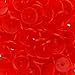 100 Glossy Bright Orangey Red (B1) Round KAM Plastic Resin Snaps Craft Baby Bib Cloth Diaper