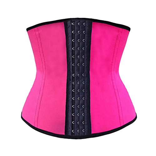 Buy Beladyful Womens Short Torso Pink Latex Underbust Corset Waist