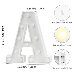 Light Up Letters, Laerjin Marquee Letters with