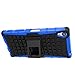 Sony Xperia Z5 Premium Case - MoKo Heavy Duty Rugged Dual Layer Armor with Kickstand Protective Cover for Sony Xperia Z5 Premium 5.5 Inch Smartphone 2015 Edition, Blue