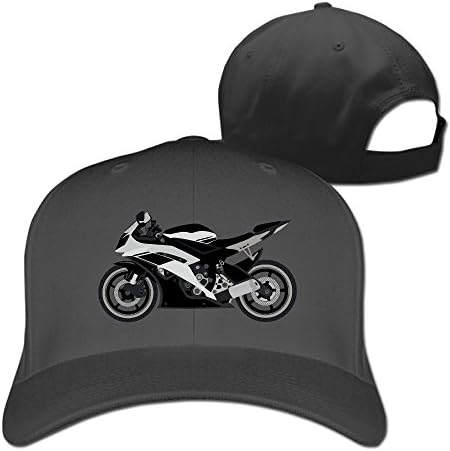 WellShopping Black Racing Motorcycle Designer Trucker Cap Peaked Hat Unisex Baseball Hats
