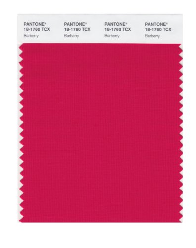 PANTONE SMART 18-1760X Color Swatch Card, Barberry
