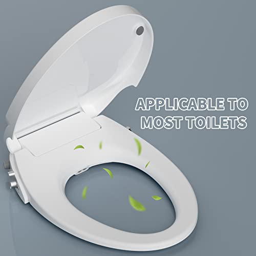 Hibbent Bidet Toilet Seat,Bidet Toilet Attachment,Elongated Toilet Seat