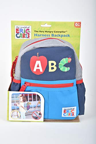 Eric Carle Backpack with Safety Harness Leash, ABC, The Very Hungry Caterpillar Child Baby Toddler Travel