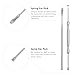 INLIFE 6pcs Ear Pick Curette Earwax Removal Kit Medical Grade Stainless Steel Ear Cleaning Tool with Storage Box