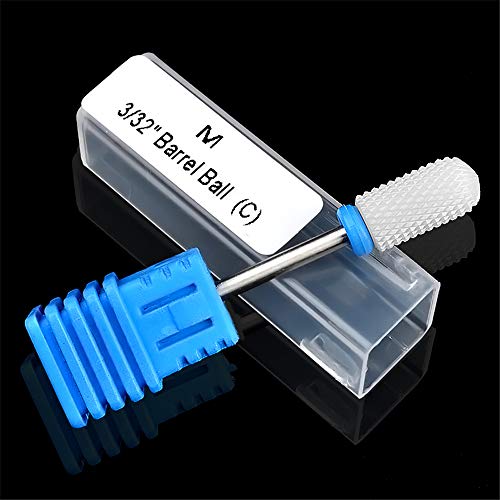VolksRose 1 Piece Ceramic Nail Drill Bit, Electric Manicure Head Replacement Device For Manicure Pedicure Polishing Mill Cutter Nail File, Top Cuticle Clean Gel Removal Tool #8