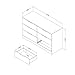 South Shore Holland 6-Drawer Double Dresser, Weathered Oak,