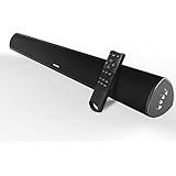 Sound Bar, MEGACRA Bluetooth Soundbar 38 Inch Home Theater System TV Speaker (80 Watt, for 42+" TV, Wired and Wireless Connection, 3 Audio Mode, 6 Speaker Drivers, Wall Mountable)