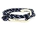 VIRGINSTONE Gold Plated Fish Hook Bracelets on Colorful Nylon Ropes