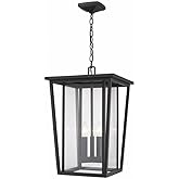 Z-Lite 571CHXL-ORB 3 Light Outdoor Chain Mount Ceiling Fixture, Oil Rubbed Bronze