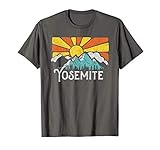 Yosemite Retro Mountains & Sun Eighties Style Vintage   T-Shirt