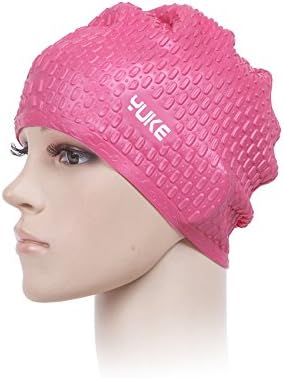 Swim Cap Swimming Cap Waterproof Premium Silicone Solid Long Hair Comfortable Fit for Adult Men Women Youth Kids Child