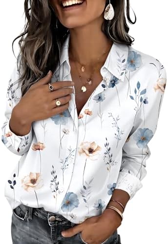 cute dress shirts for work uublik Work Shirts For Women Cute Dressy Casual Clothing Collared Tops for  Fall Winter Daily Wear