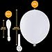TECHSHARE LED Light Up Balloons White 40 Pack, Glow in The Dark Balloons for Wedding Birthday Party Supplies Decorations - Can be Filled with Helium, Air