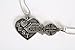 Key Puzzle Best Friend Necklace - 2 Piece Necklace BFF Split - Comes with the Chains