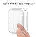 CAVN 3-Pack Clear Screen Protector Case Compatible with Fitbit Versa Lite Edition 2019 Only, TPU Plated Case All-Around Protective Screen Full Cover Bumper
