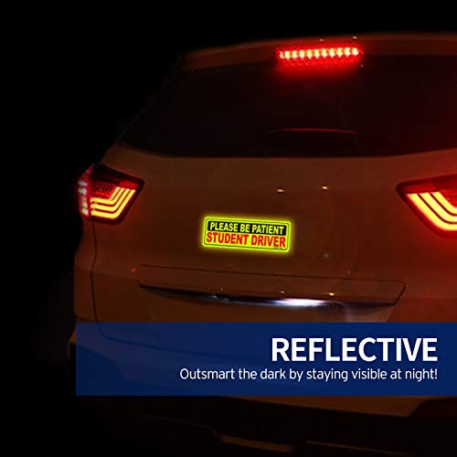 2 Anley+Reflective+Student+Driver+Magnetic