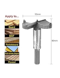 Brocas Forstner de 20 piezas, orificio de carpintería de acero de tungsteno Rocaris Juego de sierras, herramienta de corte de taladro de taladro de taladro de vástago redondo (14 mm-50 mm)