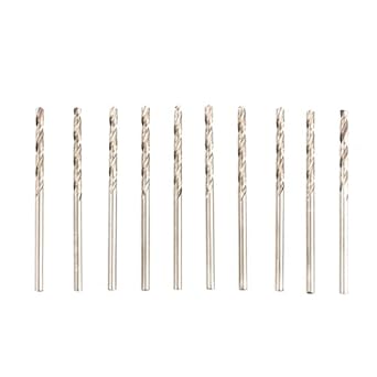 Generic 10 Pcs 2.6mm HSS Quty Precision Micro Straight Shank Twist Drill Bits Kit