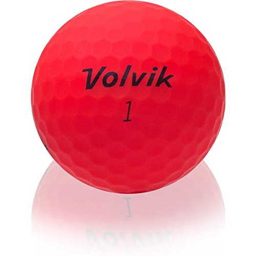 Volvik Vivid Matte Red Golf Balls