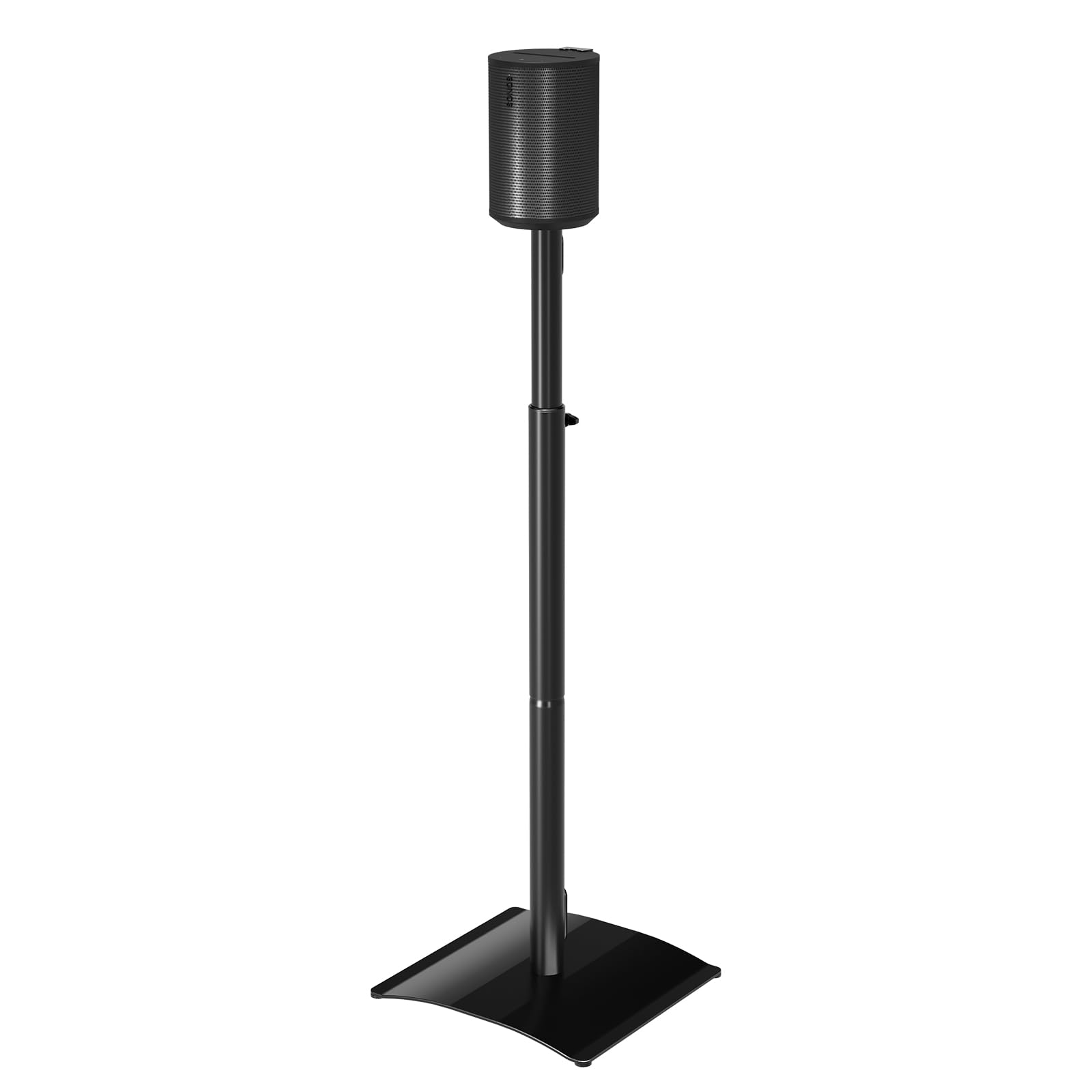 Photo 1 of Mounting Dream Speaker Stand for Sonos Era 100, One, One SL, Play:1, Height Adjustable 32.5"- 42", Single Surround Sound Speaker Stand with Cable Management, 13.2 LBS Loading MD5411