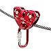 GM CLIMBING UIAA Certified Zipline Pulley Kit Speed Pulley/Trolley with Oval Carabiner Professional