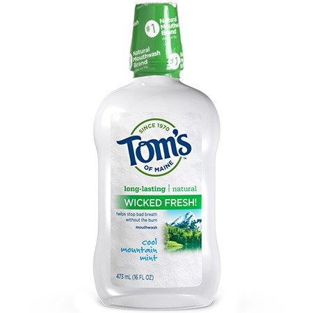 TOM'S OF MAINE Long Lasting Wicked Fresh Cool Mountain Mint Mouthwash 16 OZ