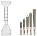 RAW 1 1/4 Pre-Rolled Cone Filler and Loader w/Measuring Guide - Includes: packNpuff Cone Filling Tool, and Wooden Packing Stick