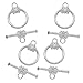 Beadaholique TG/127S Flower Toggle Clasps, 14mm, Silver, Set of 5