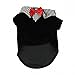IUNEED Cute Small Pet Dog Clothes Western Style Gentelpet Suit Bow Tie Puppy Costume (Red, S)