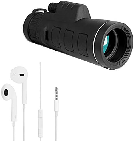 RaptasCo Day and Night Vision Long Range Wide View Monocular Telescope and 3.5mm Earphone (Multicolour)