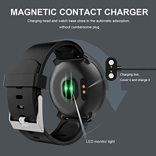 Smart Watch,Fitness Activity Tracker Watch with Heart Rate Blood Pressure Monitor Waterproof Sport Fitness Tracker Watch Smart Bracelet Wristband for Android iOS Phones Samsung Huawei Men Women Kids