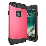 iPhone 7 Case, Snugg Apple iPhone 7 Dual Layer Slim Cover [Infinity Series] Protective Bumper Shell Skin - Coral Red