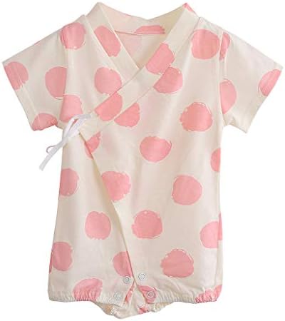 Baby Clothes Set,Newborn Infant Baby Boy Girl Short Sleeve Dot Romper Jumpsuit Kimono Clothes