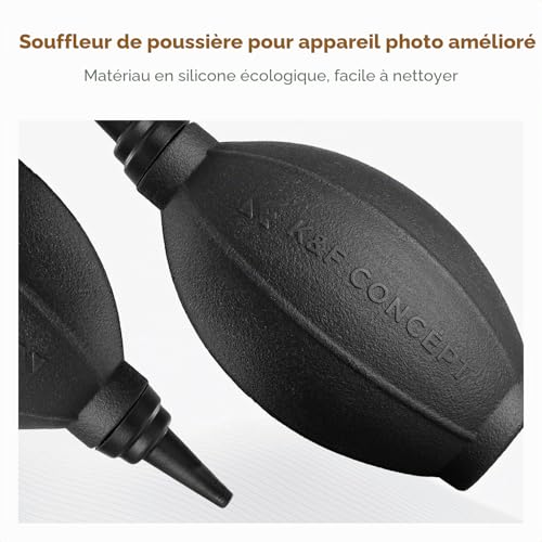 K&F CONCEPT 4 in 1 Cleaning Kit (Cleaning Cloth + Microfibre Cloth + Photo Bulb) for SLR Camera Lens